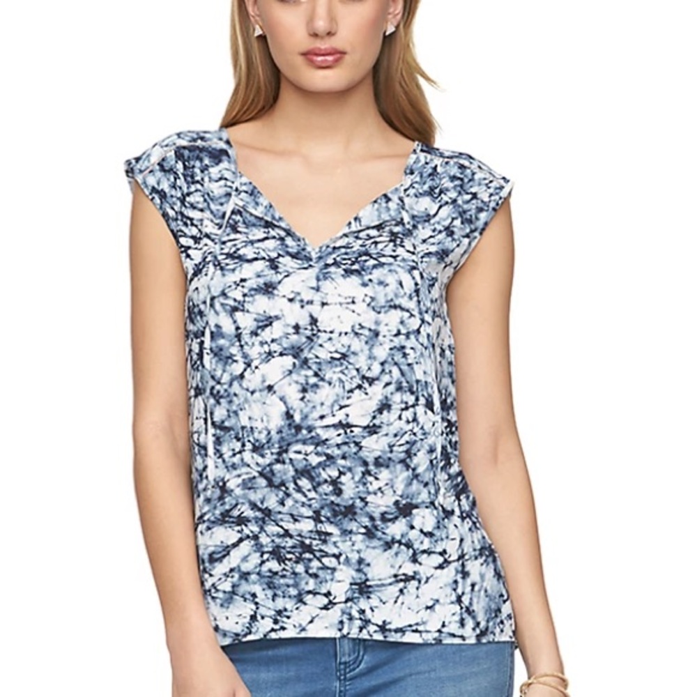 Juicy Couture Tie-dye Peasant Blouse